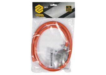 VOREL Шланг з редуктором газовий до побутових газових балонів; l= 1 м  | 99670