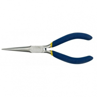VOREL Щипці - тонкогубці міні : прямі, видожені L= 150 мм, з ізольованими ручками  | 42305