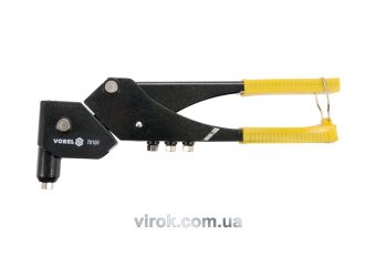 VOREL Заклепочник з обертовою головкою, l= 280 мм, для нітів 2,4; 3,2; 4,0; 4,8 мм  | 70100