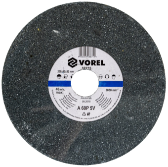 VOREL Круг для точила : 200х31,75х30 мм (дрібнозернистий)  | 08875