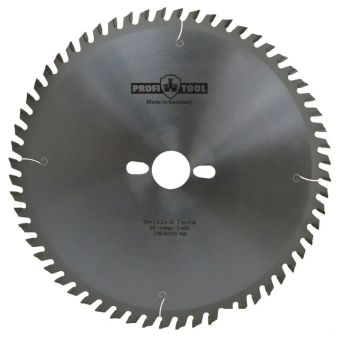 Диск пильный по дереву 254х3.2х2.2х30 мм, Z=60, форма зуба KW (ATB), продольный рез PROFITOOL