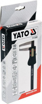 YATO Штангенциркуль для гальмівних дисків електронний YATO : l= 180 мм, діап.- 0-70мм, точн± 0,03мм,