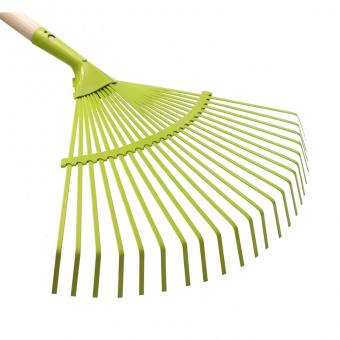 My Garden 215-3-22-1630 Граблі віялові металеві, 22 пласких зуба, дерев'яний держак 1630мм