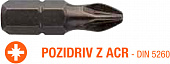 USH Насадка викруткова Industry Pozidriv ACR PZ3 x 25 мм (з зубцями) Уп. 5 шт. | UUSE0012862