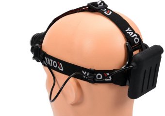 YATO Ліхтар на чоло світлодіодний (XM-L2 CREE) YATO, 3 режими, Р=10Вт, Ф= 450lm, живл.- 4х АА батаре