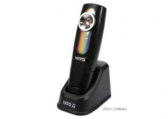 YATO Світильник переносний для підбору кольорів, світлодіодний 5Вт YATO Li-Ion акумулят. з зар.-220В