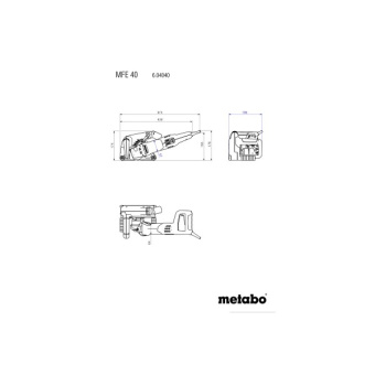 Штроборіз Metabo MFE 40 (1.9 кВт, 125 мм) (604040510)