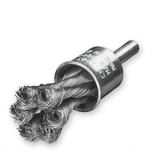 Щетка концевая D19х28 мм, хвостовик 6 мм, ст. проволока 0.35 мм, Z6 жгутов, 20000 об / мин LESSMANN