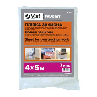 Плівка захисна 7мкм, 4х5м Favorit | 10-800