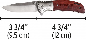 Truper NV-5 Нож складной со стропорезом 120мм
