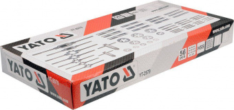 YATO Мітчики і плашки YATO Ø= М3- М20 з воротками і плашкотримачами, 56 елем.  | YT-2979