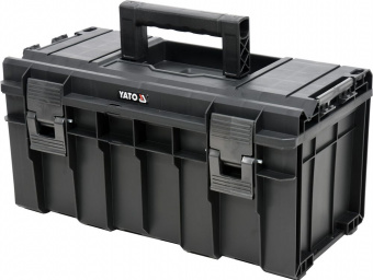 YATO Ящик для інструментів 2 секції YATO на 2-х колесах, 855х425х645 мм, з пластика, висувна ручка  