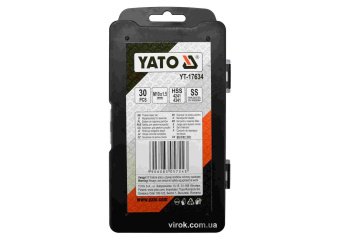 Набір для ремонту різьби YATO : М10 x 1.5 мм, HSS 4241/4341, 30 шт [20/40]