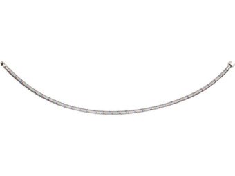 Шланг водопровідний з опліткою з нерж сталі FALA l= 600мм Ø= 8/12, з'єдн F-3/8" х M-M10x1- 17мм 1МПа