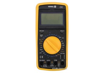 Мультиметр для вимірювання електричних параметрів VOREL : цифровий з LCD-дисплеєм [40]