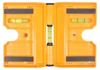 VOREL Рівень для встановлення стовбців з магнітом і капсулами, 190 х 135 мм  | 16012