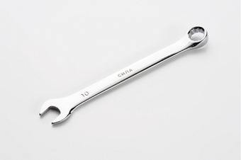 Ключ рожково-накидной полированный CrV 10мм СИЛА