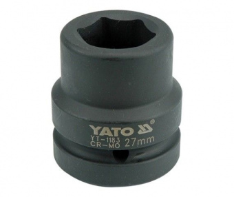 YATO Головка торцева ударна 6-гранна YATO : квадрат 1", М= 27 мм, L= 59 мм  | YT-1183