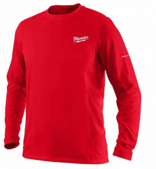 MILWAUKEE Футболка WWLS дихаюча з довгим рукавом, червона, розмір M | 4932493084