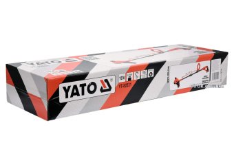 YATO Газонокосарка акумуляторна YATO Li-Ion 18 В, обрізний діап. Ø=25/30 см,( БЕЗ АКУМУЛЯТОРА)  | YT