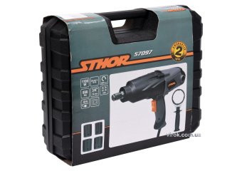 STHOR Гайковерт ударний мережевий до квадр. 3/4", P=1100Вт, F=800 Nm, торц: 24, 30, 32, 36 мм  | 570