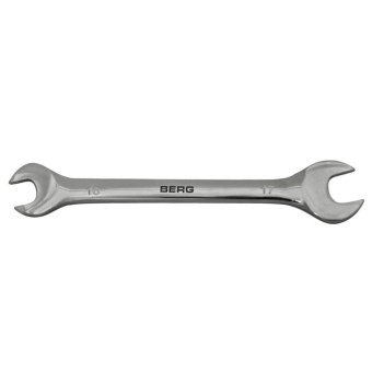 Ключ ріжковий двосторонній Cr-V 16х17мм Berg | 48-109