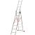 Драбина алюмінієва 3-х секційна Квітка PRO (3х7 сходинок) (110-9307)