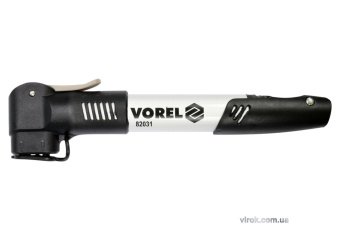 VOREL Насос ручний телескопічний, для велосипеда, в алюмінієвому корпусі  | 82031