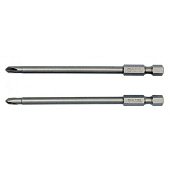 YATO Набір насадок викруткових YATO : "TRI-WING" #1-#3, квадрат 1/4", L= 100 мм. 2 шт.  | YT-0496