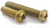 Винт латунный с полукруглой головкой Din 7985 M5x10 (уп 200 шт.)