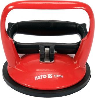 YATO Присоска для монтажу скла одинарна YATO: чашка Ø= 125 мм, m= 60 кг  | YT-37235