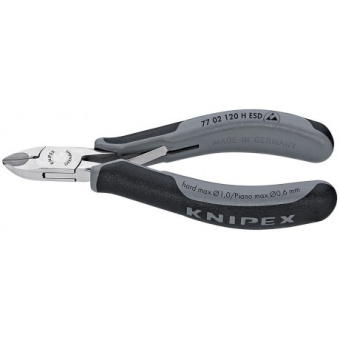 KNIPEX Кусачки боковые для электроники антистатические 77 02 120 H ESD | 77 02 120 H ESD