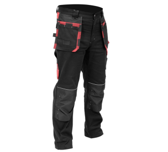 YATO Штани робочі YATO REBAR, розмір XL; 14 кишень, 97%- бавовна, 3%-еластан  | YT-79364