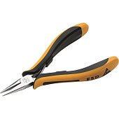 Довгогубці з ізольованими ручками і напівкруглими губками NWS: тонкі, прямі, L= 120 мм