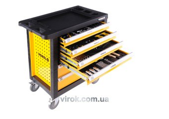 VOREL Шафа для майстернь на колесах 770х458х901 мм з 6 шухлядами та інстр-ми 177 шт CrV  | 58540