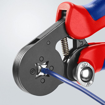 KNIPEX Самонастраивающийся инструмент для опрессовки контактных гильз Knipex, 0,08 - 10 + 16 мм² 97 