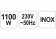 FLO Насос для брудної води мережевий, 1100Вт, 20000 л/год, макс.висота-16м, корпус з нерж. сталі  | 