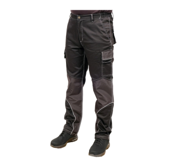 YATO Штани робочі чорні YATO, розмір M; 9 киш 64%- поліестер, 34%- бавовна, 2%-еластан, відсвічув вс