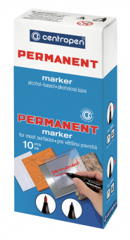 Centropen маркер перманентный спиртовой 1 мм синий