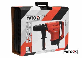 YATO Молот відбійний SDS-MAX мережевий YATO : P= 1300 Вт, J= 20 Дж. Ø≤ 150 мм (бетон)  | YT-82131