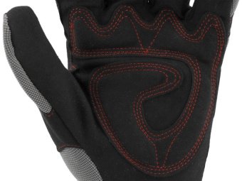 Рукавиці робочі з м'якими прокладками YATO : штучна шкіра, поліуретан, спандекс, розмір 11 [12]