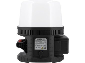 Світильник SMD-діодний, переносний YATO акумуляторний 18В, зона- 360°, 3 режим- 2500/ 5000/ 10000 Lm
