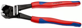 KNIPEX Болторіз торцевий з високою передачею зусилля для зняття сталевих хомутів 61 02 200 S5, фосфа