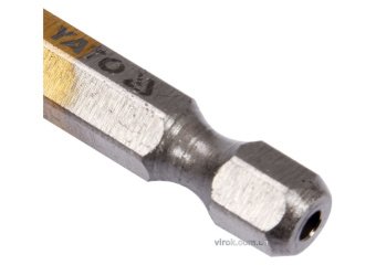 YATO Свердло фрезерувальне по металу YATO : HSS-TIN, Ø= 10 мм, l= 105 мм, HEX - 1/4"  | YT-44828