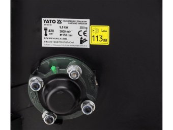 Подрібнювач гілок бензиновий YATO 9 кВт двиг- 420 см3 для гілок максим. Ø= 15 см, бак- 6,5 л,