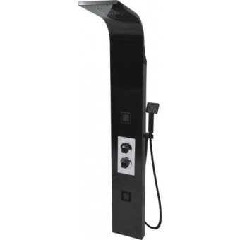 FALA Душова панель STEELY 4 : 4 функції, 155 х 22 x 7.5 см, шланг l= 150 см, з нержавіючої сталі(DW)