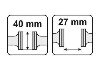 YATO Лещата ручні сталеві YATO : l= 145 мм, губки- 40 мм, розвід губок- 27 мм  | YT-65081