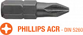 USH Насадка викруткова Industry Phillips ACR PH3 x 25 мм (з зубцями) Уп. 5 шт. | UUSE0012843