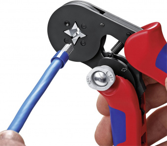 KNIPEX Самонастраивающийся инструмент для опрессовки контактных гильз Knipex, 0,08 - 10 + 16 мм² 97 