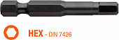 USH Насадка викруткова Industry HEX 4 x 50 мм подовжена, Уп. 5 шт. | UUSE0013044
